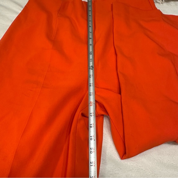 Zara Orange Wide Leg Pants (C) - Picture 3 of 10